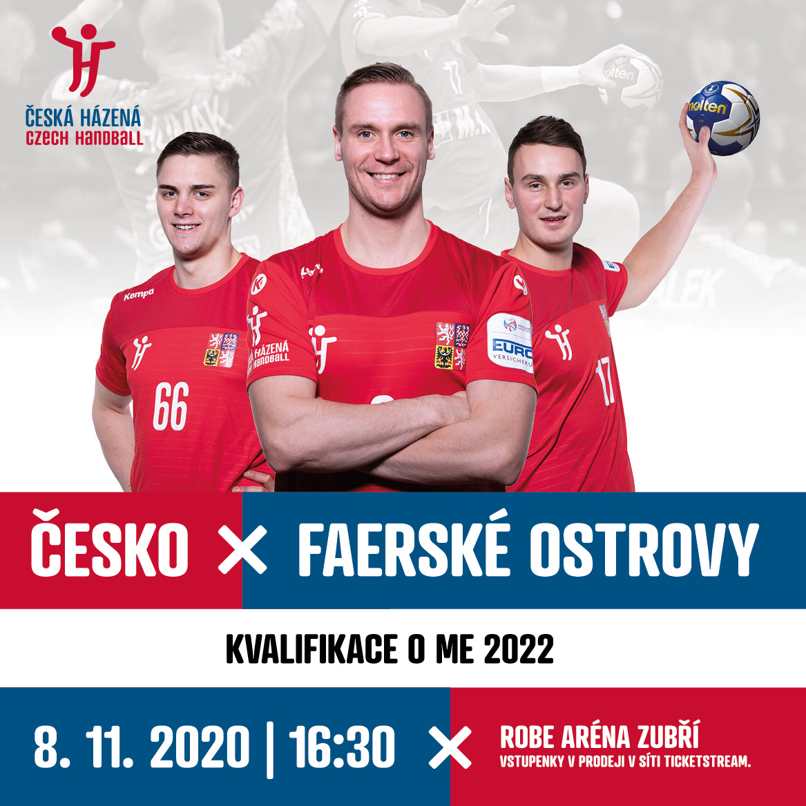 Házená - muži<br>Česká republika - Faerské ostrovy<br>Kvalifikace mistrovství Evropy