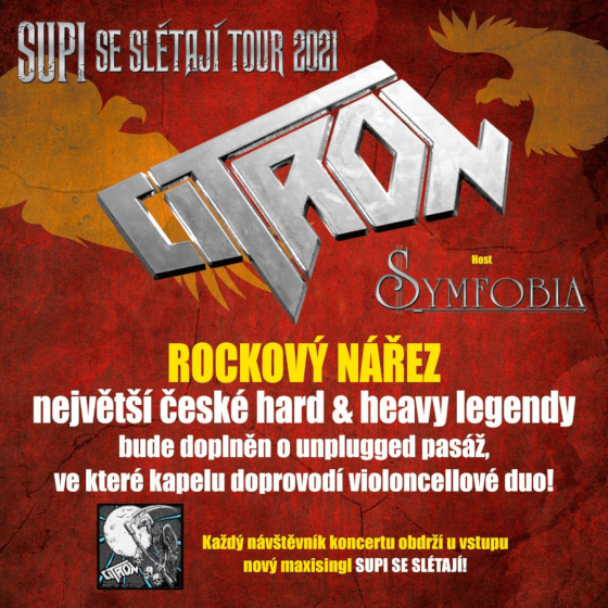 CITRON + Host: Symfobia- koncert v Třebíči -Roxy club Třebíč Třebíč