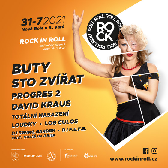 Rock iN Roll 2021- festival Nová Role- Buty, Sto Zvířat, David Kraus a další -Pláž koupaliště v Nové Roli u Karlových Varů Nová Role