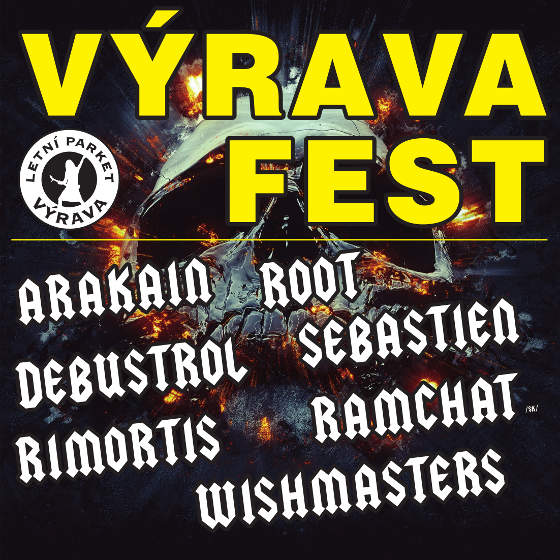 VÝRAVA FEST- ARAKAIN, RAMCHAT (SK), DEBUSTROL, ROOT, SEBASTIEN- festival Výrava -Letní parket Výrava, Výrava