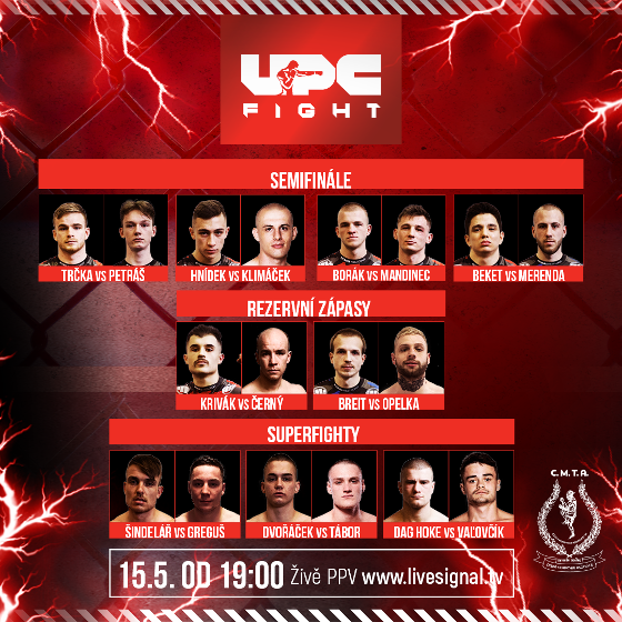 UPC Fight 2: Cesta bojovníka/SEMIFINÁLE/- ČR -Livestream ČR