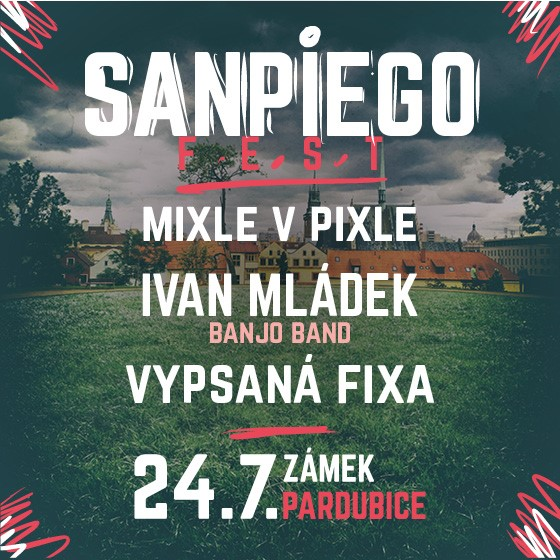 SAN PIEGO FEST- Mixle v piksle- Pardubice -Zámek Pardubice - nádvoří Pardubice