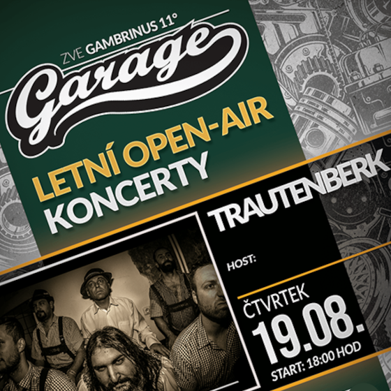 TRAUTENBERK Tanz Metal- koncert Tábor -Areál Garage Tábor
