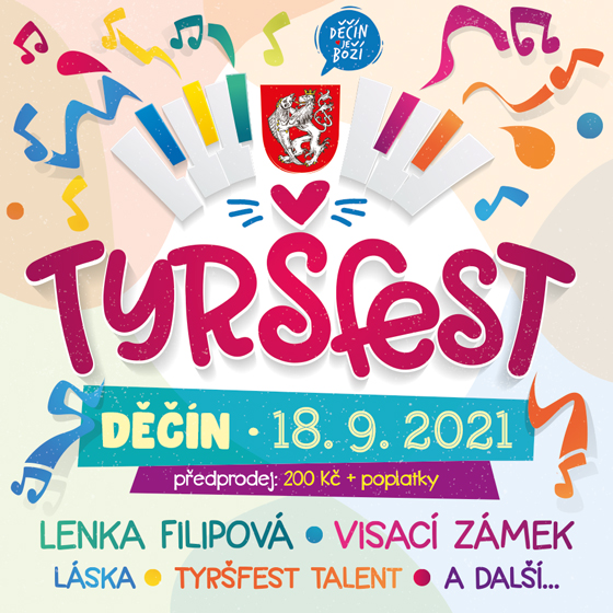 TYRŠFEST- festival Děčín- Lenka Filipová, Láska, Visací zámek a další -Smetanovo nábřeží  Děčín