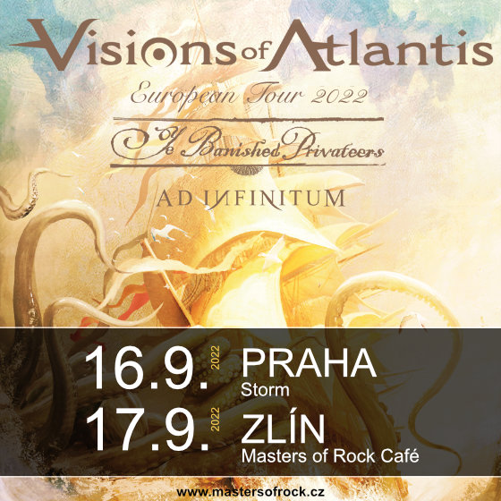 VISIONS OF ATLANTIS/Special guests: YE BANISHED PRIVATEERS, AD INFINITUM/- Praha -Storm Club Praha