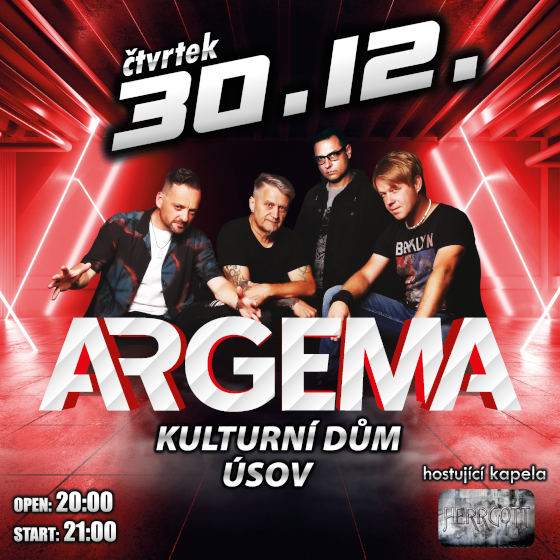 ARGEMA- VÁNOČNÍ TOUR 2021- koncert Úsov -KD Úsov Úsov
