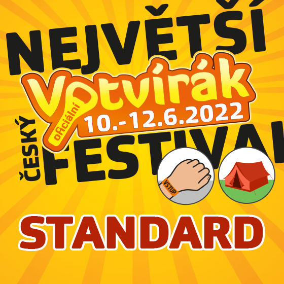 Festival Votvírák<br>Nejv&#283;tší hudební festival<br><b><font color=red>Klubová karta standard</font></b>