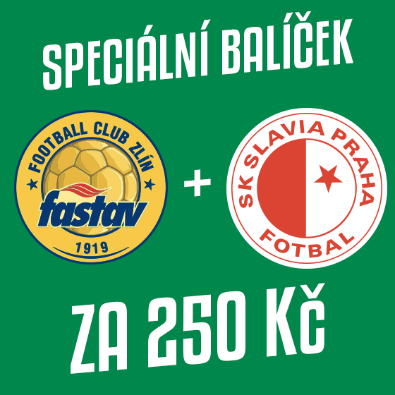 Zvýhodněný balíček<br>FK Jablonec vs. SK Slavia Praha<br>FK Jablonec vs. FC Fastav Zlín<br>Fortuna:Liga