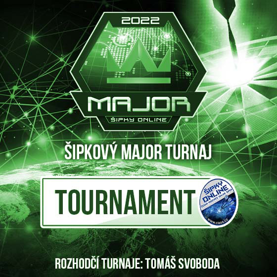 Šipkový MAJOR turnaj - Kategorie Junior<br>ČAOŠ TOURNAMENT 2022