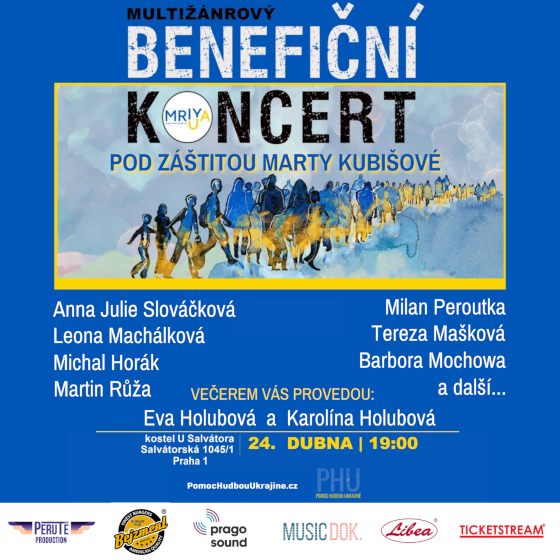 Pomoc hudbou Ukrajině<br>Multižánrový benefiční koncert II.