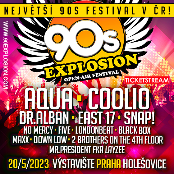 90s EXPLOSION OPEN-AIR FESTIVAL PRAHA 2023- Praha -Výstaviště Holešovice Praha