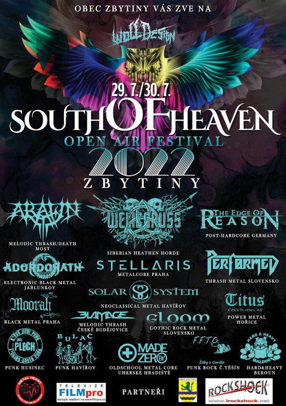 South of Heaven<br>Open Air Festival Zbytiny 2022