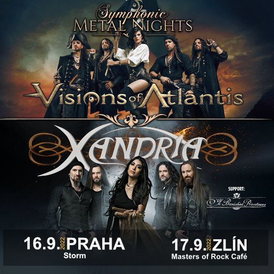 VISIONS OF ATLANTIS/Special guests: YE BANISHED PRIVATEERS, XANDRIA/- Zlín -Masters Of Rock Café Zlín