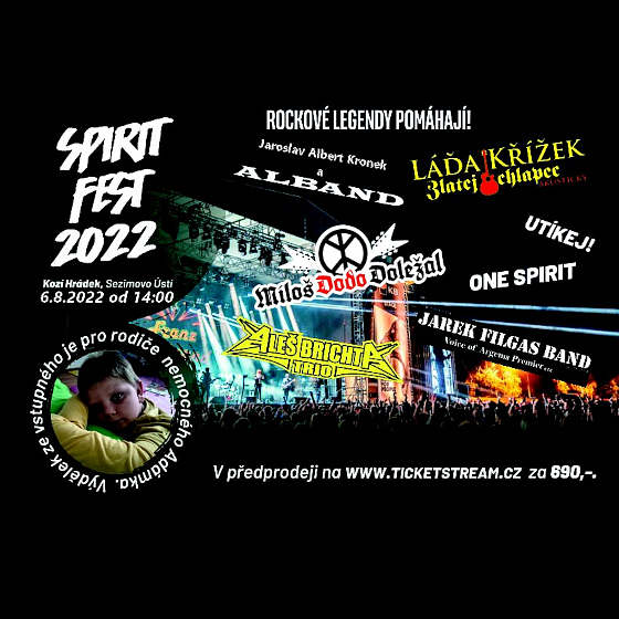 Spirit Fest, Louka u Kozího Hrádku, Sezimovo Ústí Vstupenky