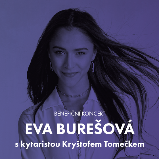 Eva Burešová s kytaristou<br>Benefiční koncert