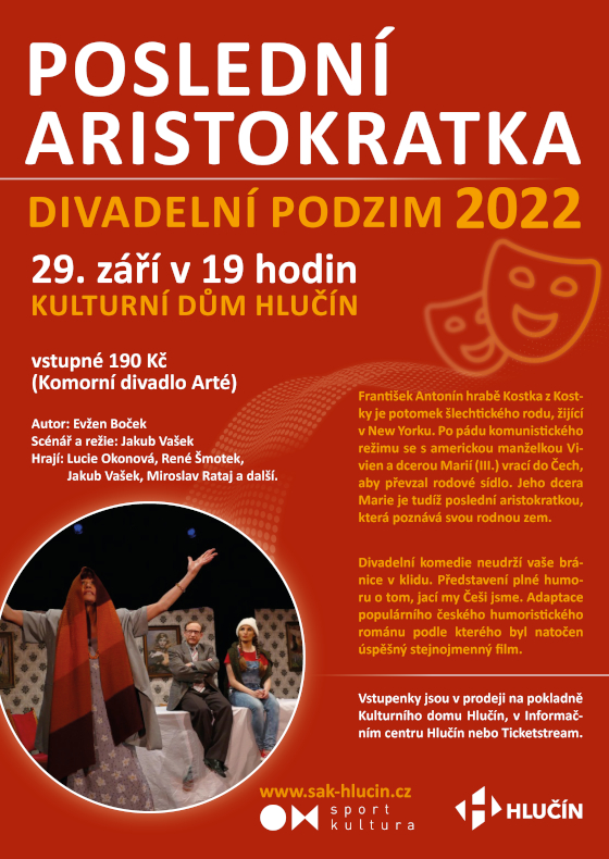 Divadelní podzim 2022: Poslední Aristokratka<br>Komorní divadlo Arté