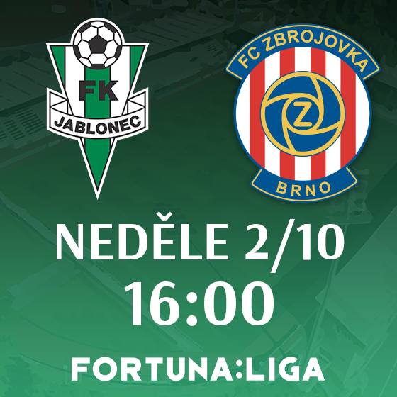 FK Jablonec vs. FC Zbrojovka Brno<br>Sezóna 2022/2023<br>Fortuna:Liga