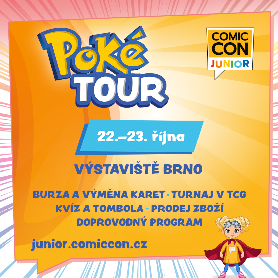 PokéTour<br>by: Comic-Con Junior<br>Se vstupenkou na Comic-Con Junior - vstup zdarma