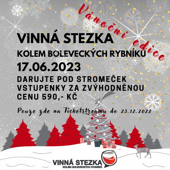 VINNÁ STEZKA KOLEM BOLEVÁKU- Plzeň- VÁNOČNÍ EDICE -Autocamp Ostende Plzeň