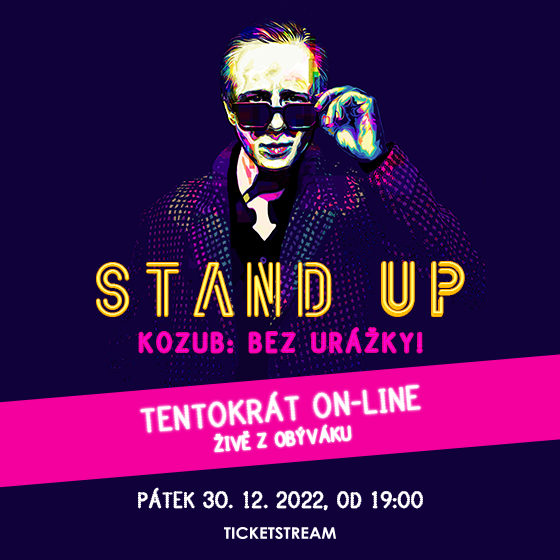 Kozub: Bez urážky!<br>Stand up online<br>Živě z obýváku