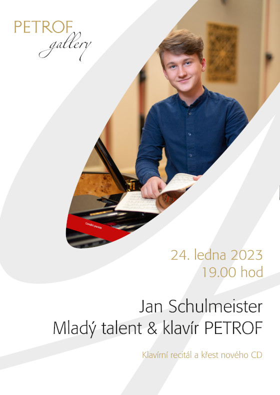 Jan Schulmeister<br>Mladý talent & klavír PETROF