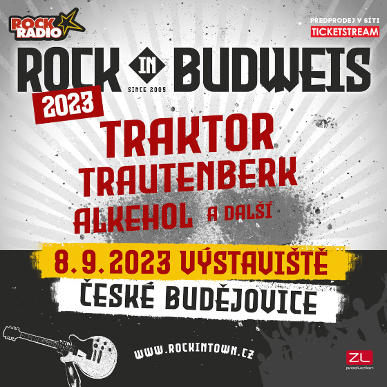 Festival ROCK IN BUDWEIS 2023- České Budějovice- Traktor, Trautenberk, Alkehol -Výstaviště České Budějovice České Budějovice