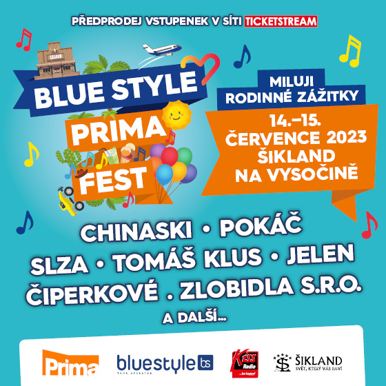 Blue Style Prima Fest<br>Ten největší rodinný festival pro celou rodinu!