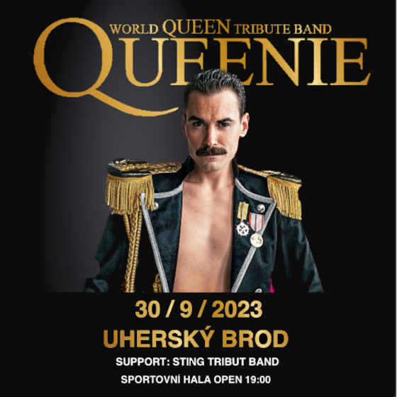 Uherskobrodská pouť<br>Queenie World Tribute Band<br>support STINGA (STING Tribute Band)