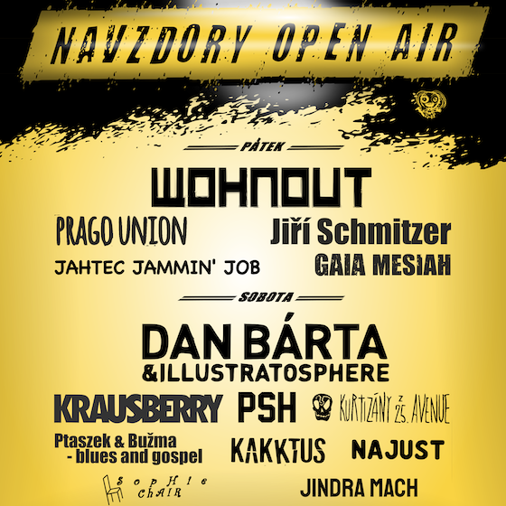 Festival NAVZDORY OPEN-AIR- Žatec- Wohnout, Prago Union, Gaia Mesiah, Dan Bárta, PSH a další -Areál bývalého pivovaru Dreher Žatec
