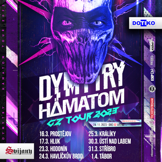 Koncert DYMYTRY & HÄMATOM- Hodonín- CZ tour 2023 -DK Hodonín Hodonín