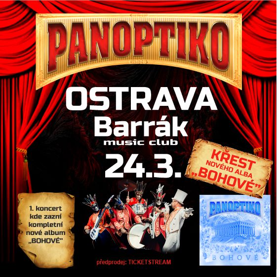 PANOPTIKO- koncert v Ostravě -Barrák Music Club Ostrava