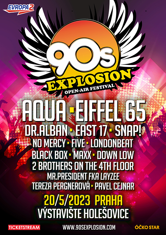90s Explosion open-air festival Praha 2023
