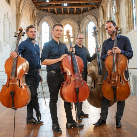 Prague Cello Quartet- koncert v Praze -Letní scéna Vyšehrad Praha
