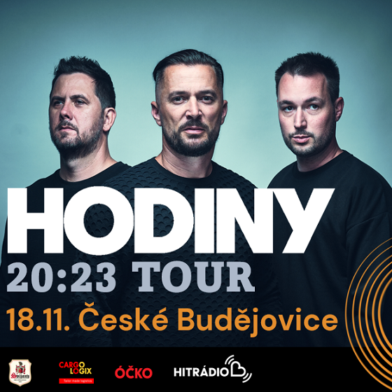 Koncert HODINY- České Budějovice- 20:23 TOUR -MC Fabrika České Budějovice