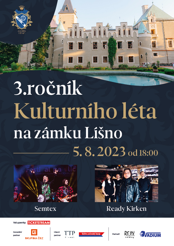 3. ročník Kulturního léta na zámku Líšno