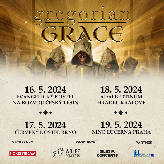 GREGORIAN GRACE- koncert v Praze- Czech Tour 2024 -Kino Lucerna Praha