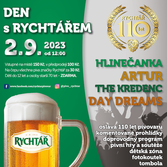 Den s Rychtářem<br>Oslava 110 let pivovaru