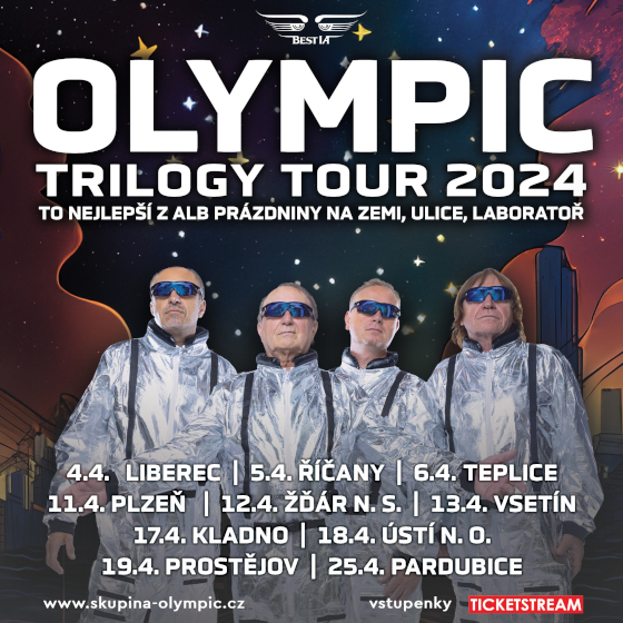 OLYMPIC- koncert v Pardubicích- TRILOGY TOUR 2024 -Ideon Pardubice
