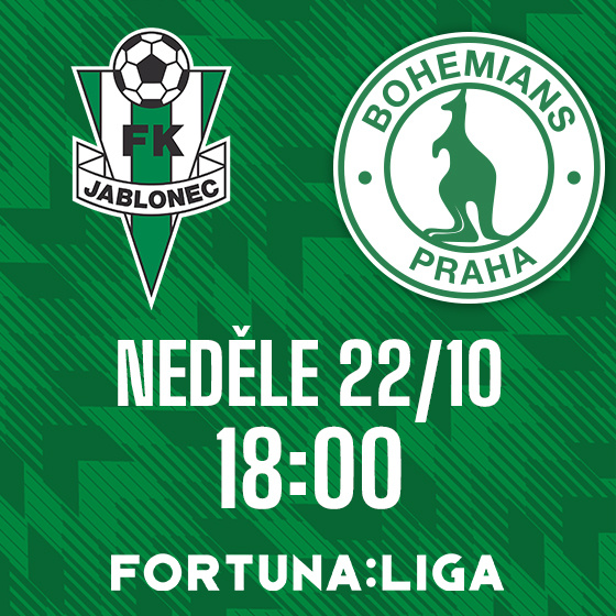 FK Jablonec vs. Bohemians Praha 1905<br>Sezóna 2023/2024<br>Fortuna:Liga