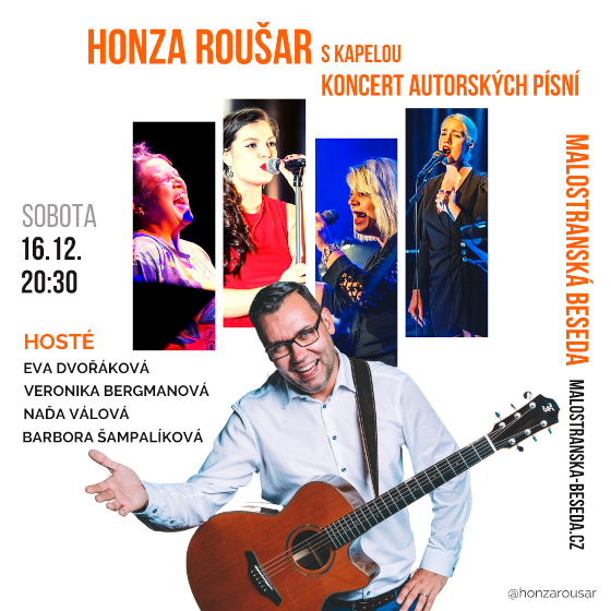 Honza Roušar s kapelou - koncert autorských písní