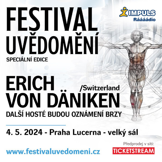 Festival uvědomění/Erich Von Däniken/- Praha -Lucerna - Velký sál Praha