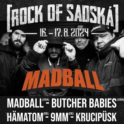 Festival ROCK OF SADSKÁ- Sadská- Visací Zámek, Komunál, Doga, GATE Crasher a další -Jezero Sadská Sadská