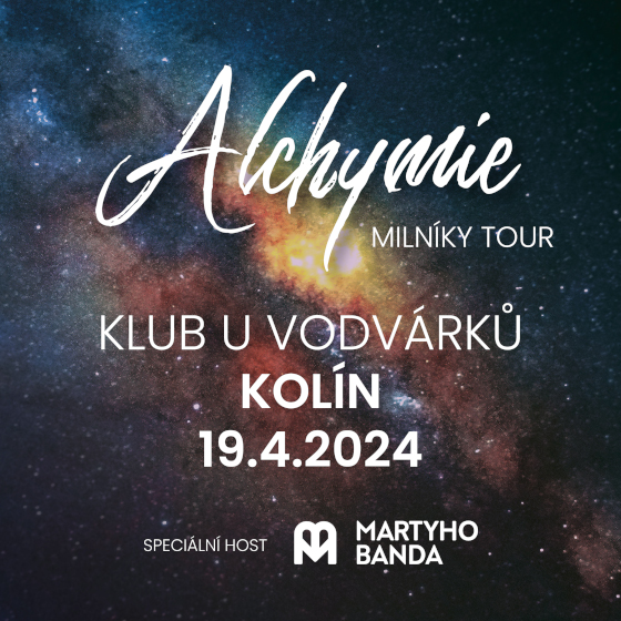 Alchymie a Martyho Banda- koncert Kolín- Milníky Tour 2024 -U Vodvárků Kolín