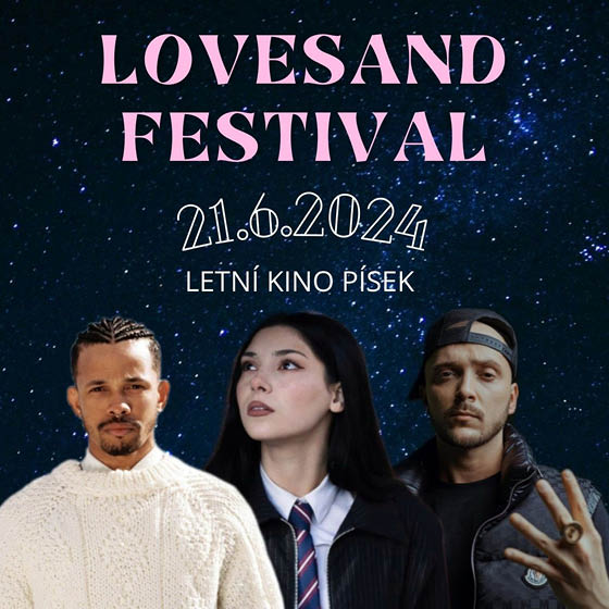 LOVESAND FESTIVAL- Písek- Ben Cristovao & Robin Zoot & Pam Rabbit -Letní kino Písek Písek