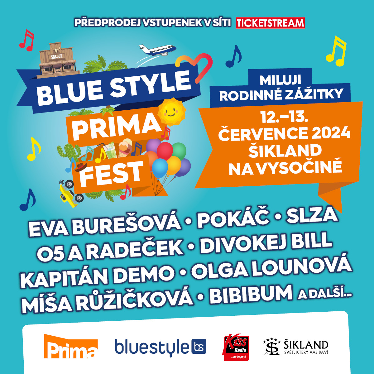 Blue Style Prima Fest 2024<br>Nejlepší festivalový zážitek pro celou rodinu!