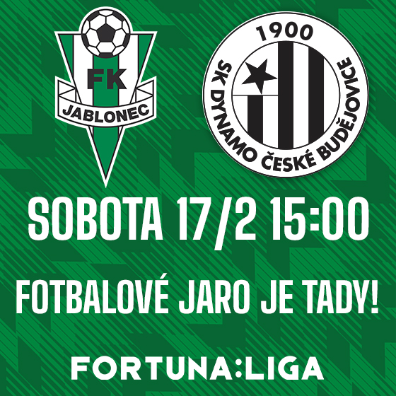 FK Jablonec vs. SK Dynamo Č. Budějovice<br>Sezóna 2023/2024<br>Fortuna:Liga