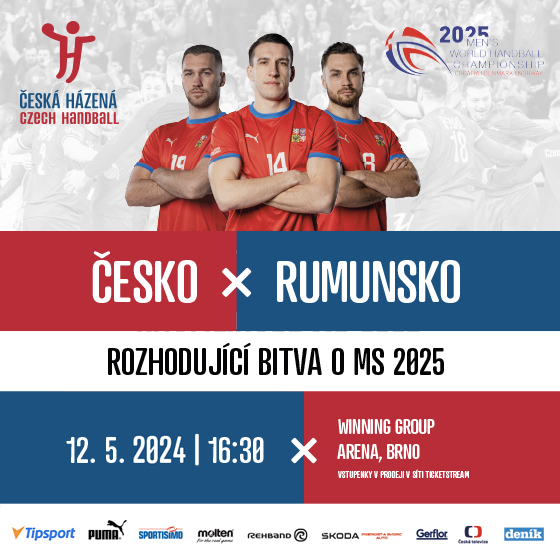 HÁZENÁ MUŽI/ČESKÁ REPUBLIKA - RUMUNSKO/- Brno -Winning Group Arena (hala Rondo) Brno