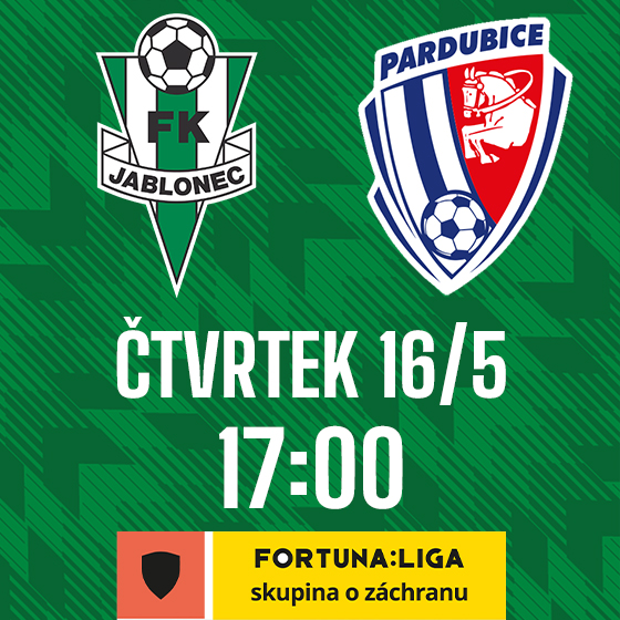 FK Jablonec vs. FK Pardubice<br>Sezóna 2023/2024<br>Fortuna:Liga
