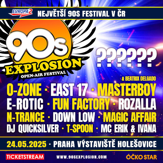90s Explosion open-air festival Praha 2025