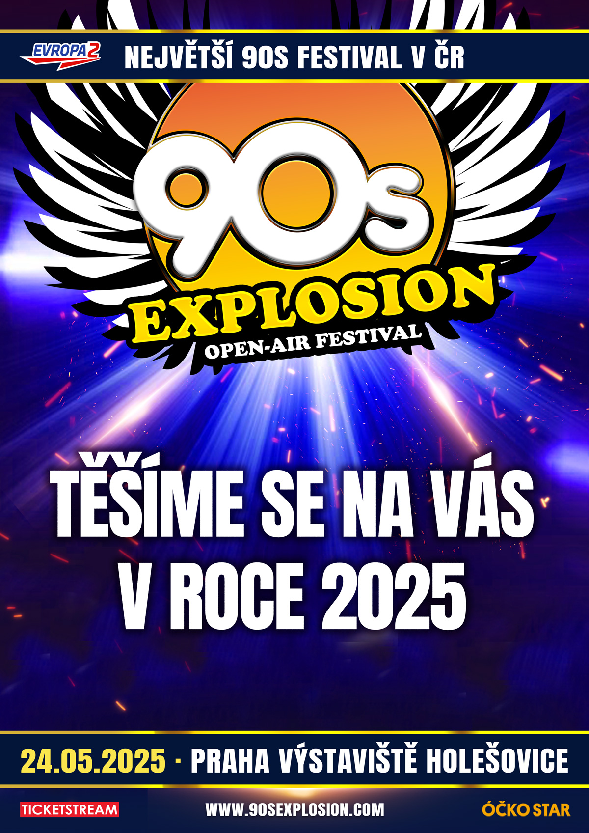 90s Explosion open-air festival Praha 2025